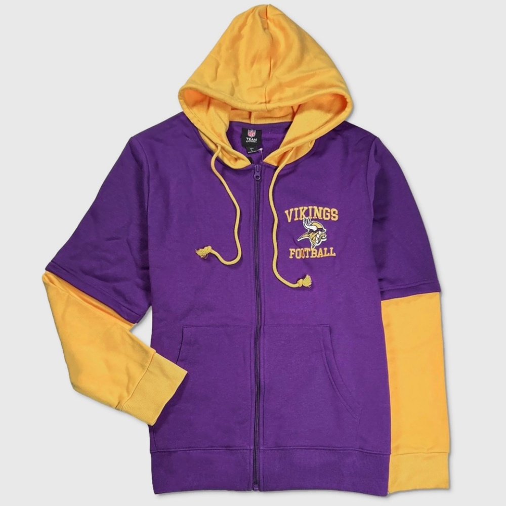 FOCO / Minnesota Vikings‎ Hoodie - NWT Mens Large Purple / Gold #48206-N10*